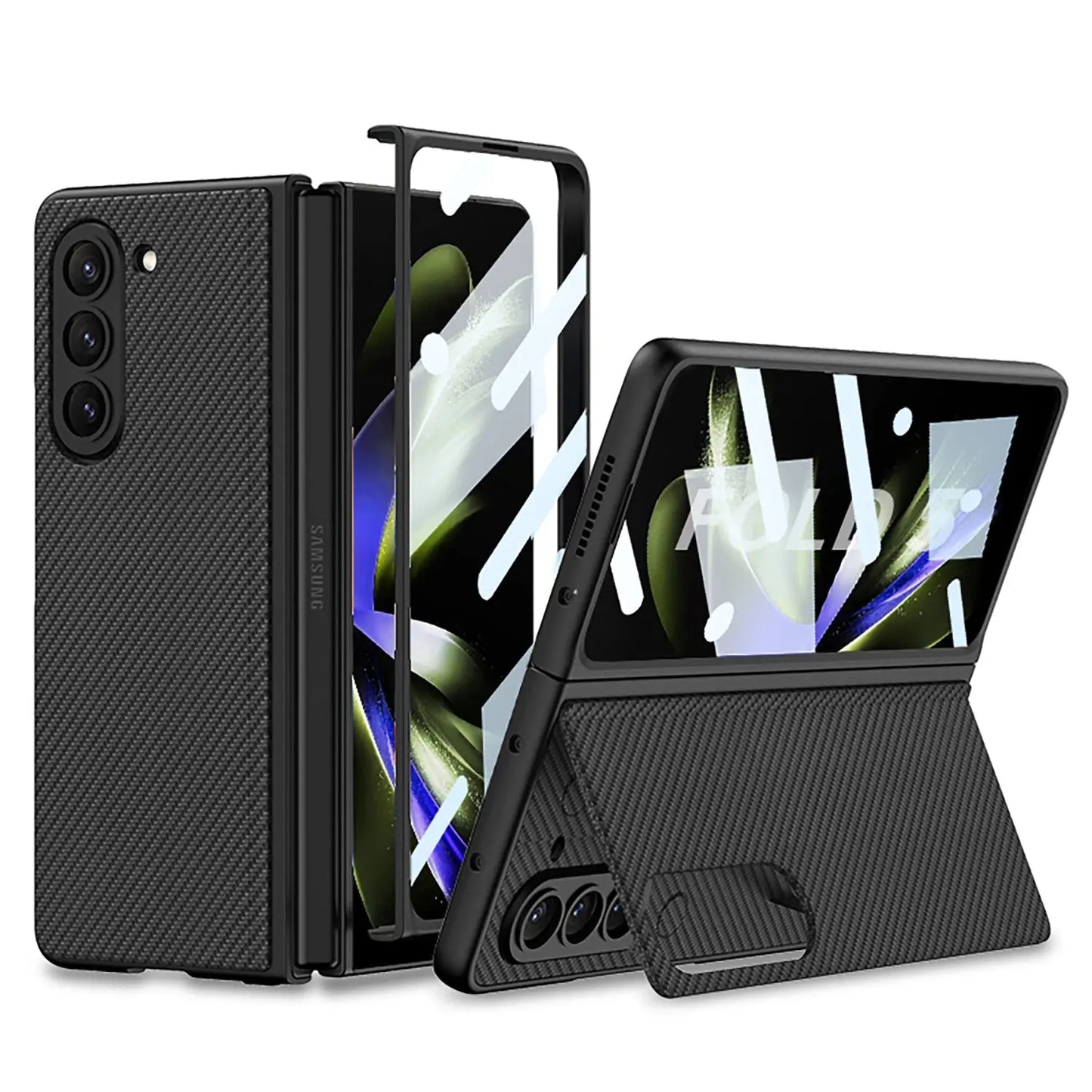 Business Samsung Galaxy Z Fold5 Full Inclusive Leather Case - Fold Case