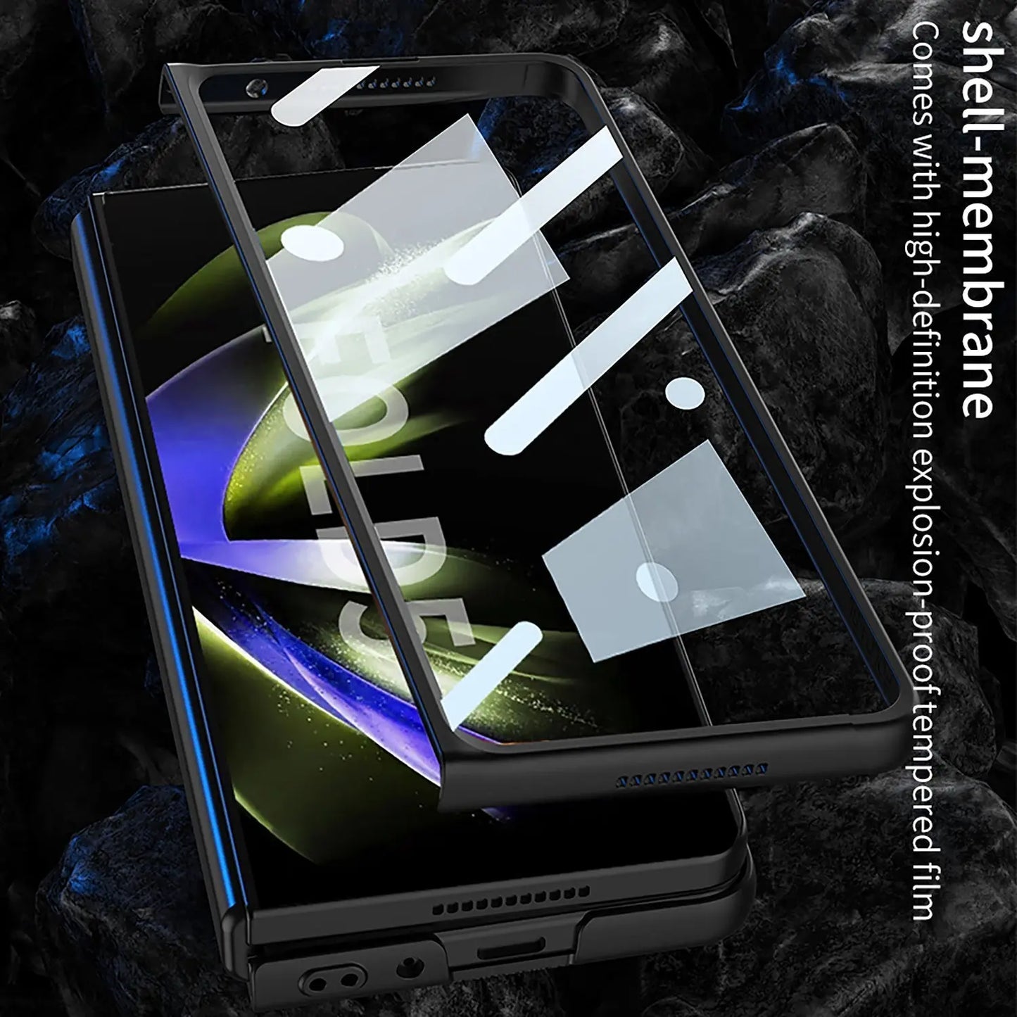Business Samsung Galaxy Z Fold5 Full Inclusive Leather Case - Fold Case