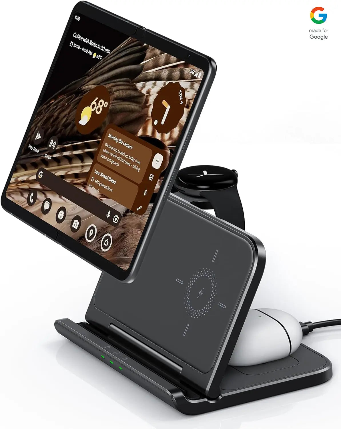 3 In 1 Fast Wireless Charger for Google Pixel Fold - Fold Case