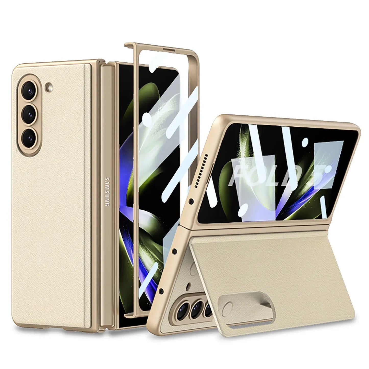 Business Samsung Galaxy Z Fold5 Full Inclusive Leather Case - Fold Case