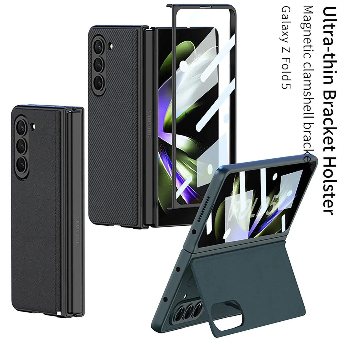Business Samsung Galaxy Z Fold5 Full Inclusive Leather Case - Fold Case