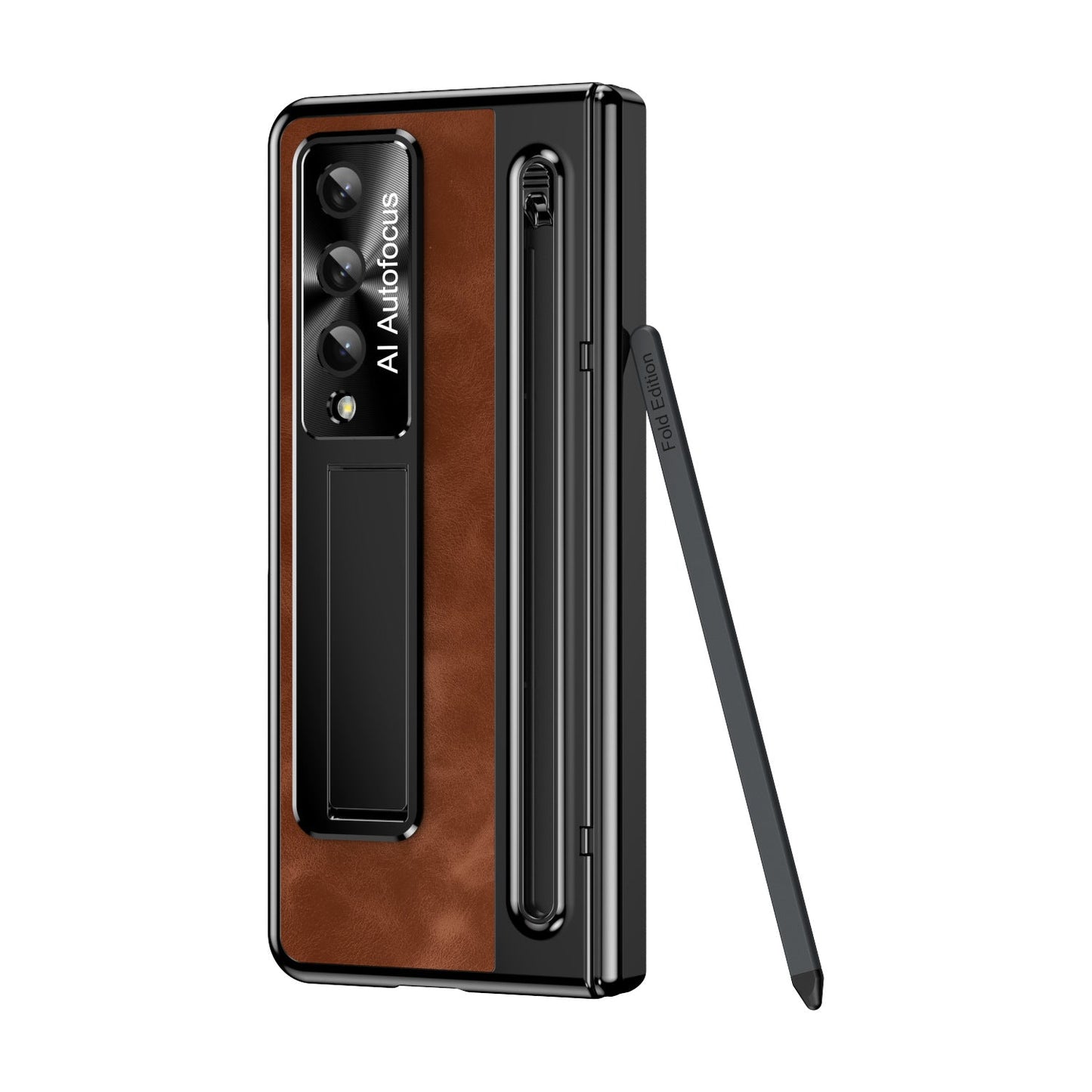 Jazz Retro Style Anti-fall Protective Leather Phone Case - Galaxy Z Fold Series