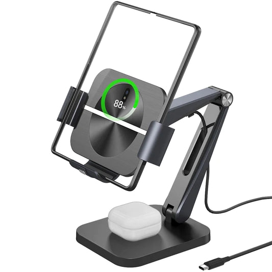 FoldStand™ - 3 Coil Wireless Charging Station for Samsung Galaxy Z Fold and Buds