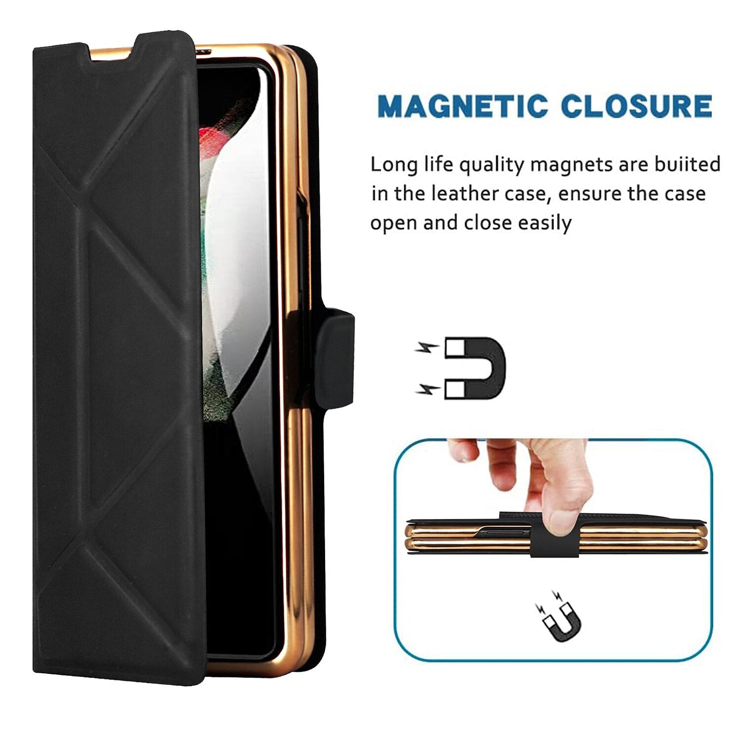 Magnetic Leather Flip Cover & S Pen Slot Holder