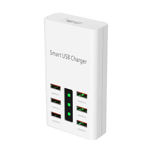 30W Multi-Port USB Charger – 5V 2A Fast Charging Station with LED Power Indicator