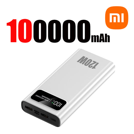 Xiaomi 200000mAh 120W Super Fast Charging Power Bank – High Capacity Digital Display for iPhone, Samsung, Huawei