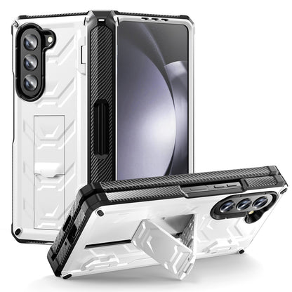 Double-Cover Mecha all-inclusive Rugged Phone Case For Samsung Galaxy Z Fold5 Fold4 Fold3 5G