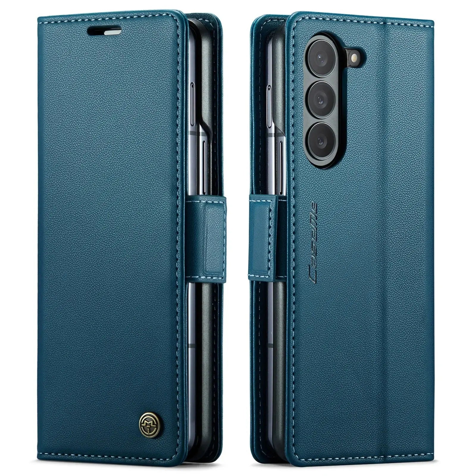 Galaxy Z Fold 6 Magnetic Leather Wallet Case - Fold Case