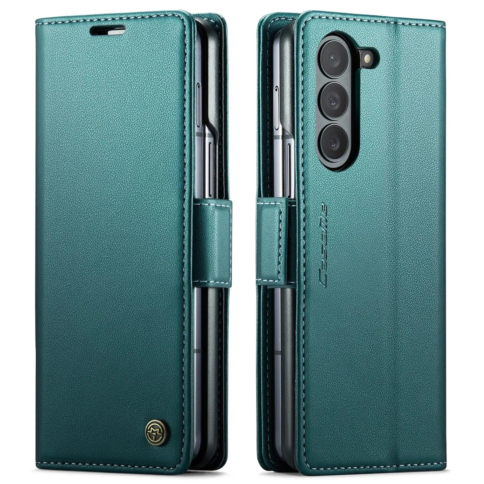 Galaxy Z Fold 6 Magnetic Leather Wallet Case - Fold Case