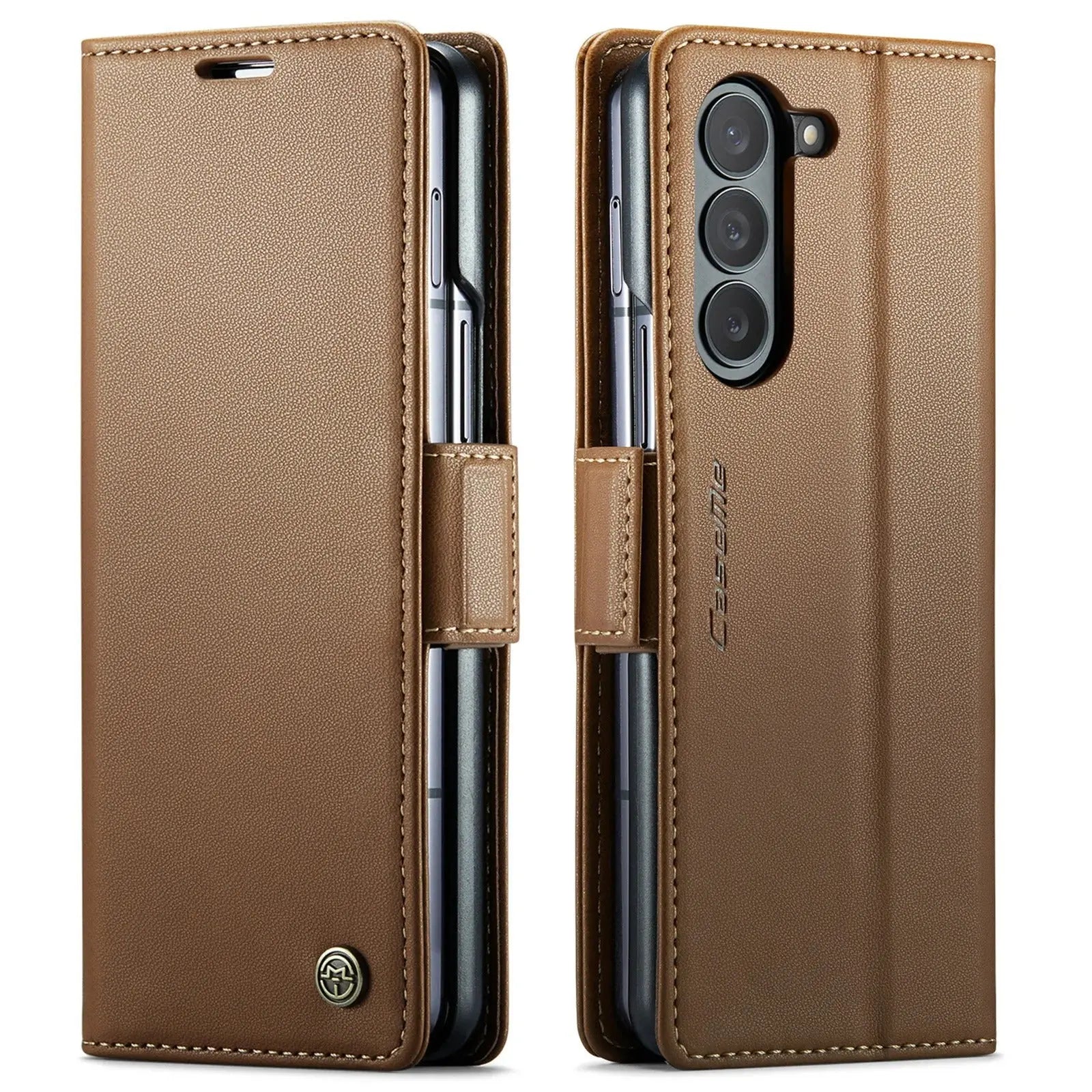 Galaxy Z Fold 6 Magnetic Leather Wallet Case - Fold Case