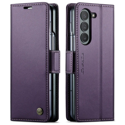 Galaxy Z Fold 6 Magnetic Leather Wallet Case - Fold Case