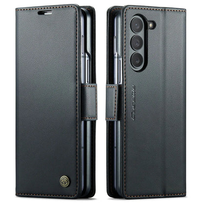 Galaxy Z Fold 6 Magnetic Leather Wallet Case - Fold Case