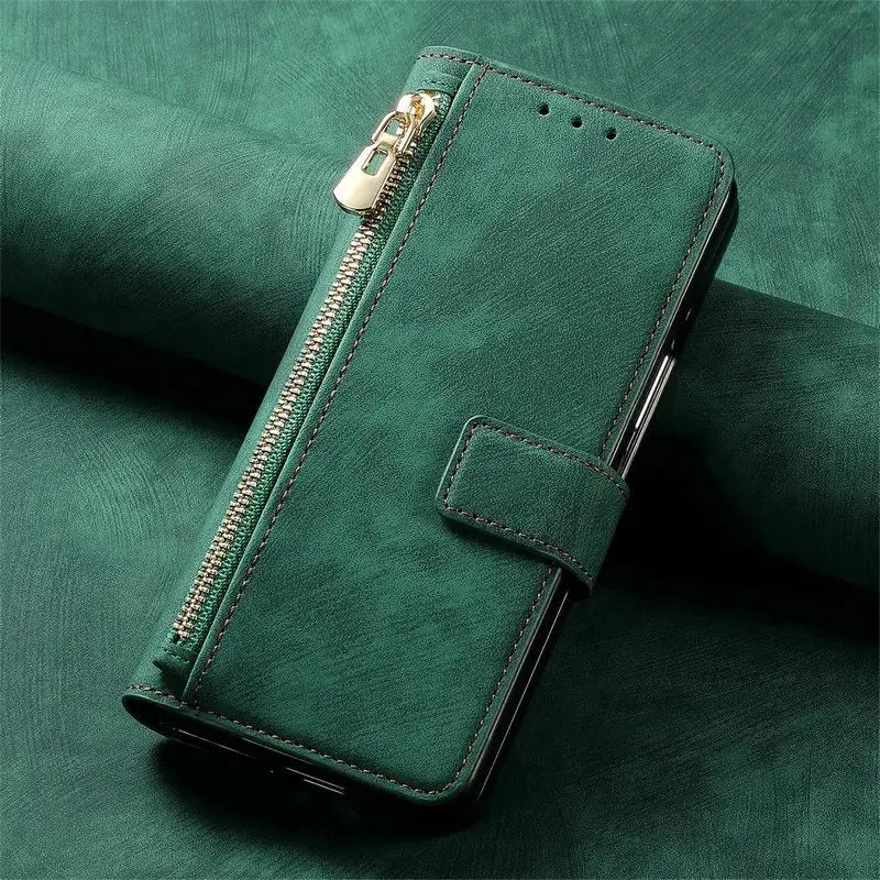 Galaxy Z Fold 6 RFID Magsafe Leather Wallet Case - Fold Case