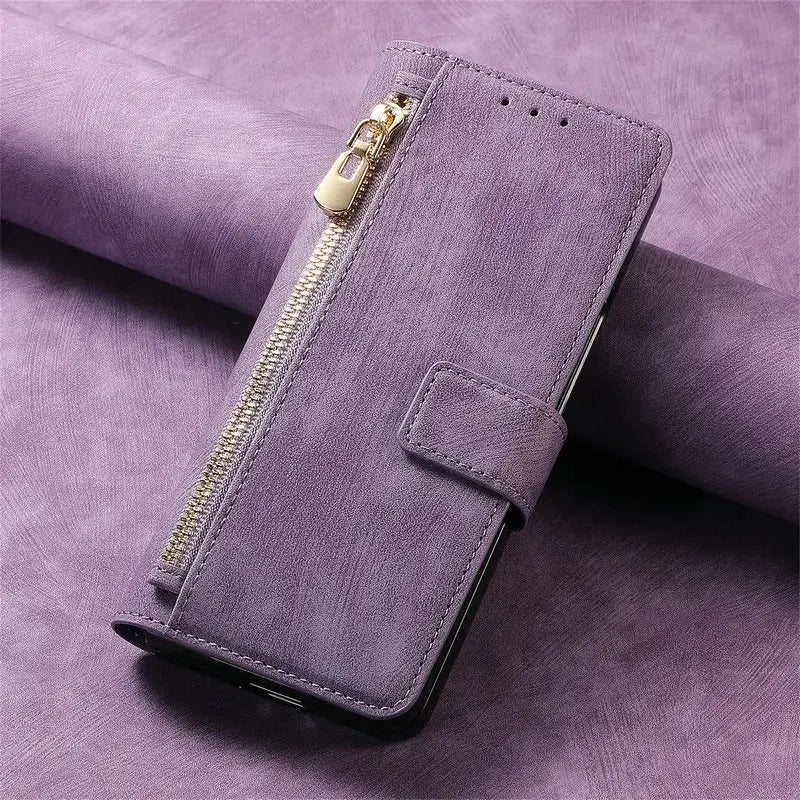 Galaxy Z Fold 6 RFID Magsafe Leather Wallet Case - Fold Case