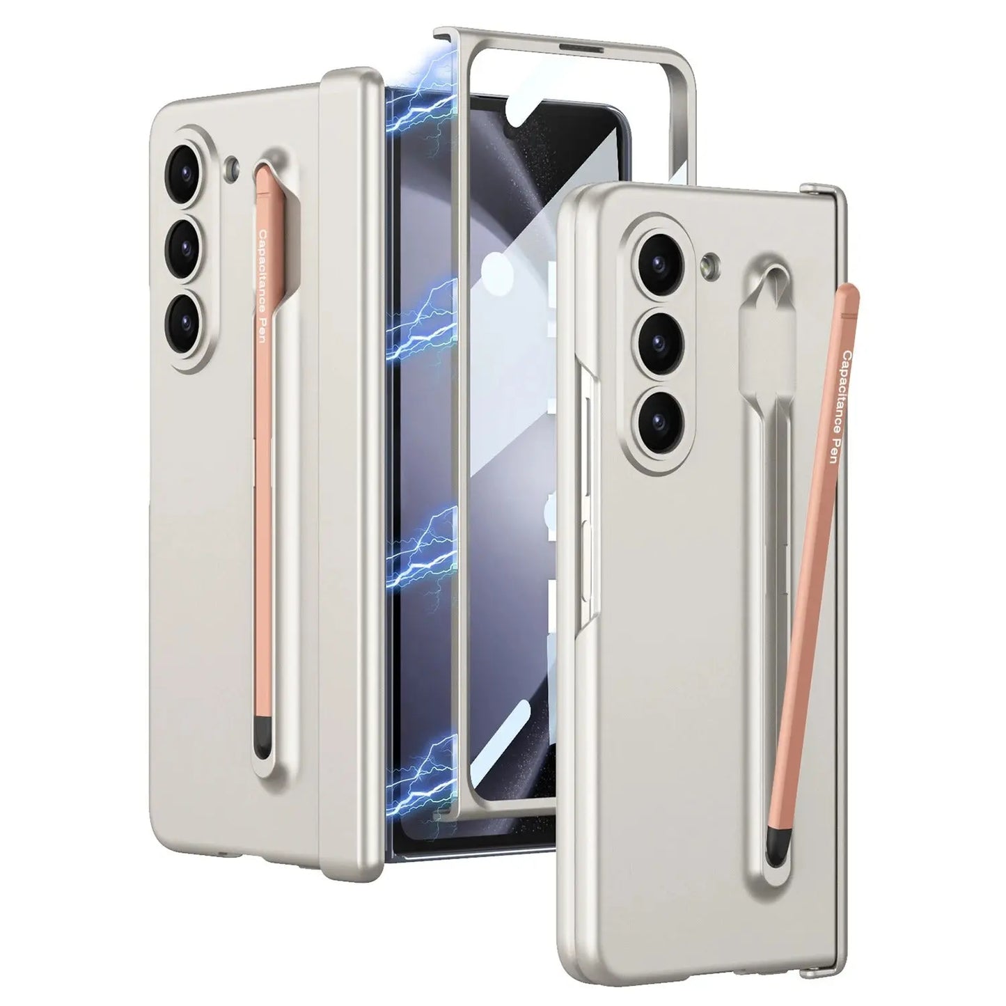 Galaxy Z Fold 6 Magnetic Hinge S Pen Holder Case - Fold Case