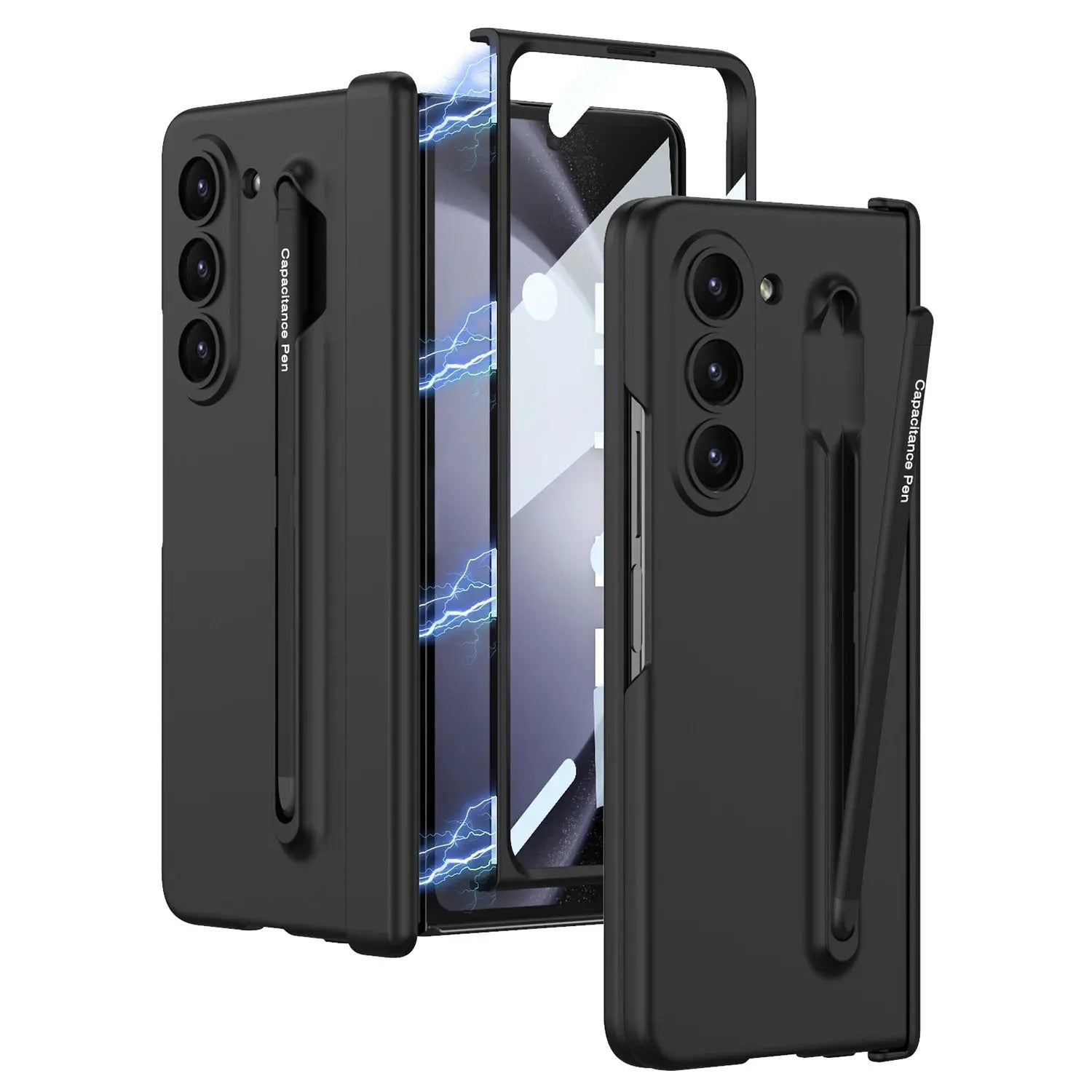 Galaxy Z Fold 6 Magnetic Hinge S Pen Holder Case - Fold Case