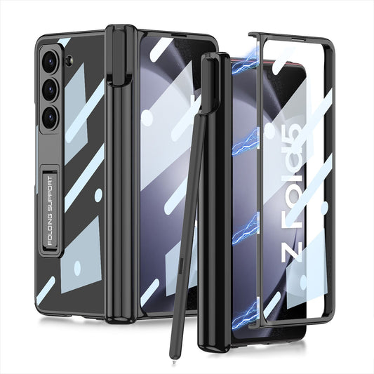 Magnetic Folding Bracket Shatter-Resistant Case For Samsung Galaxy Z Fold5 Fold4 Fold3 5G