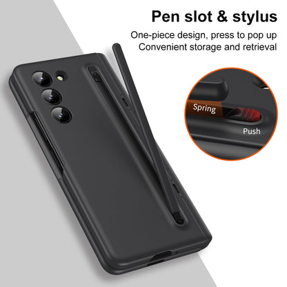Magnetic Hinge Anti-fall Protective Phone Case With Pen Tray Shell And Film For Samsung Galaxy Z Fold5 Fold4 Fold3
