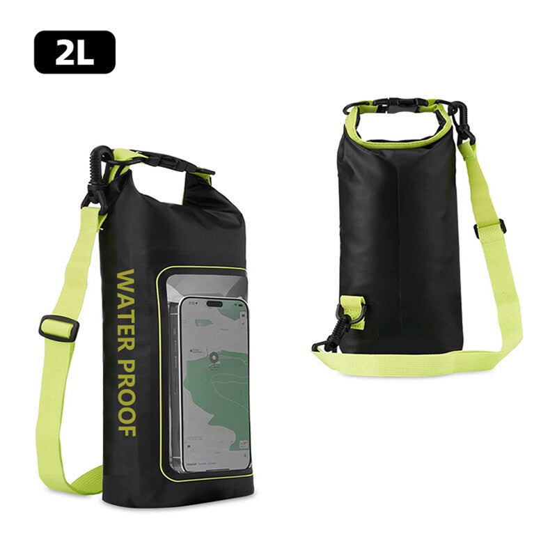 2L Touch Screen Waterproof Dry Bag – Ideal for Trekking, Drifting, Rafting, Surfing, Kayaking, and Outdoor Sports