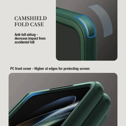 Samsung Galaxy Z Fold5 CamShield Full Protection Phone Case With S Pen Slot and Stand