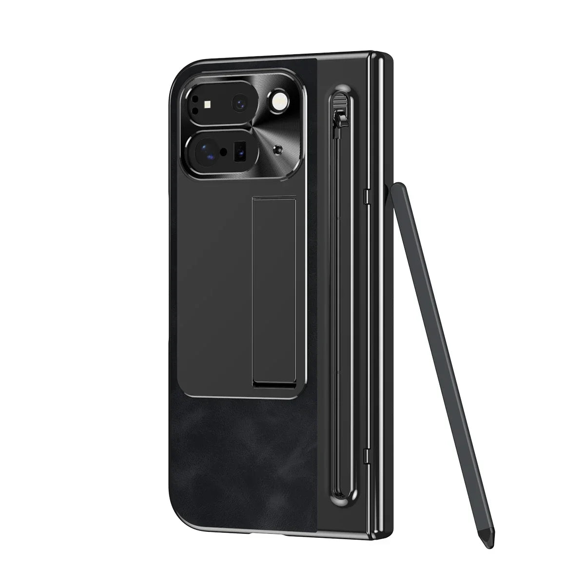 Leather Case With Touch Pen For Google Pixel 9 Pro Fold