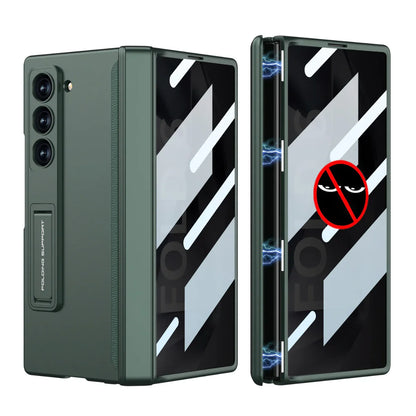 Magnetic Hinge Hidden Bracket Case with Back Screen Protector for Galaxy Z Fold Series - All-Inclusive Protection