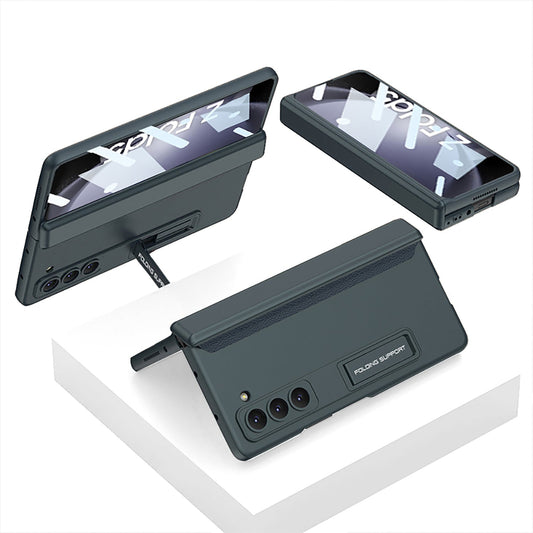 Magnetic Hinge Hidden Bracket All-included Case With Back Screen Protector For Samsung Galaxy Z Fold 6/5/4/3