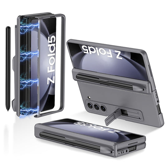 Magnetic Hinge S Pen Slot Ultra-Thin Phone Case For Samsung Galaxy Z Fold5 Fold4 Fold3