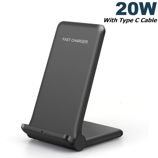 30W 3-in-1 Foldable Wireless Charging Stand – Fast Charging Pad Dock Station for iPhone, Apple Watch, and AirPods