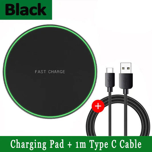 200W Wireless Charger Pad – Fast Induction Charging Station for iPhone, Samsung, Xiaomi, Huawei