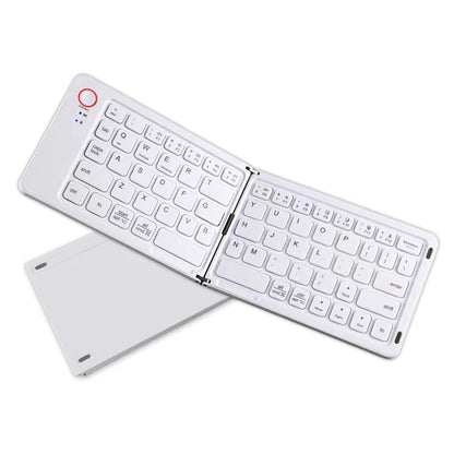 Ultra Slim Foldable Bluetooth Keyboard – Portable, Compatible with iOS, Android, Windows, HarmonyOS for Smartphones, Tablets, Laptops, and PCs