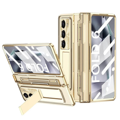 New 2024 Armor Electroplated Shockproof Phone Case With Screen Protector For Galaxy Z Fold Series