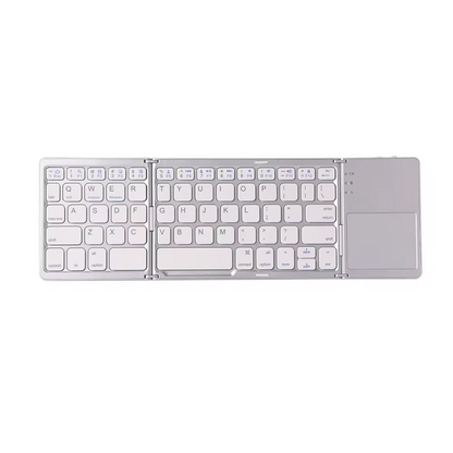 Folding Bluetooth Keyboard with Touchpad – Universal Mini Wireless Keyboard for iOS, Android, Windows